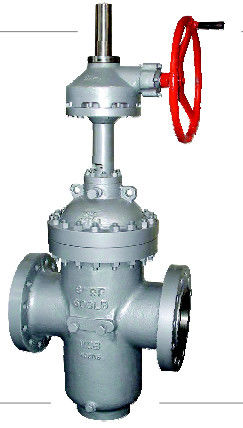 دریچه گیت صفحه تخت فشار بالا برای تخلیه سرباره DIN 3352 GS-C25 DN700 PN100 انتهای فلنج